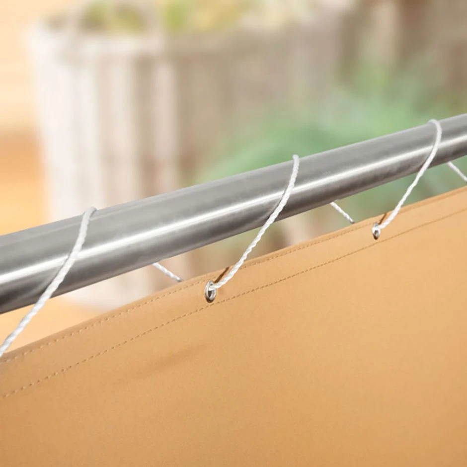 Windhager Balkonblende Malta Khaki 5x0,9 M Sichschutz