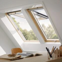 VELUX Dachfenster GPL 3066 Klapp-Schwingfenster Holz/Kiefer ENERGIE PLUS Fenster