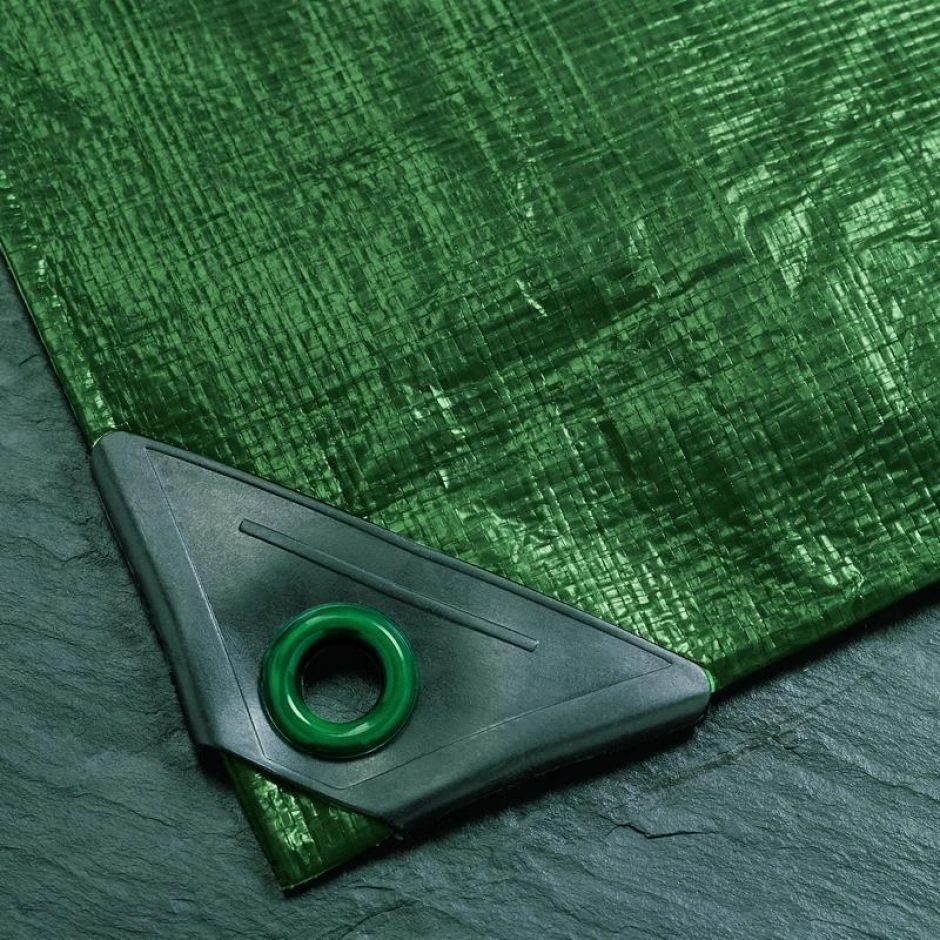 Abdeckplane Mit Ösen Grün Gewebeplane