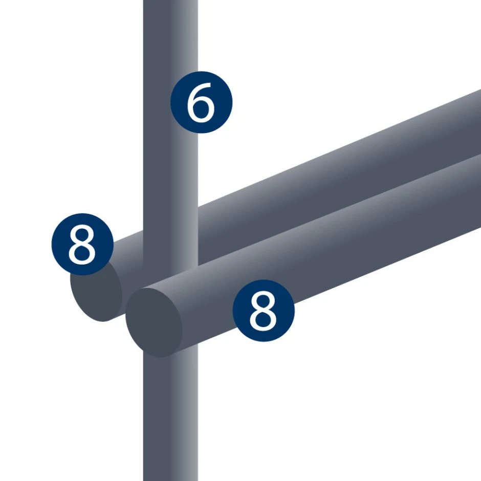 Doppelstabmatte Anthrazitgrau (RAL 7016) â Bild 4