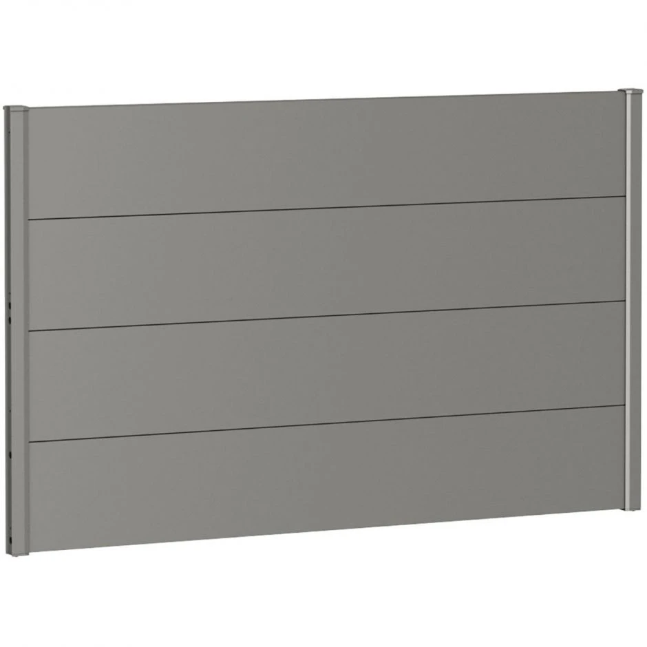 Biohort Sichtschutzzaun Wandpaneel Ohne Acrylglas Quarzgrau-metallic – Bild 11