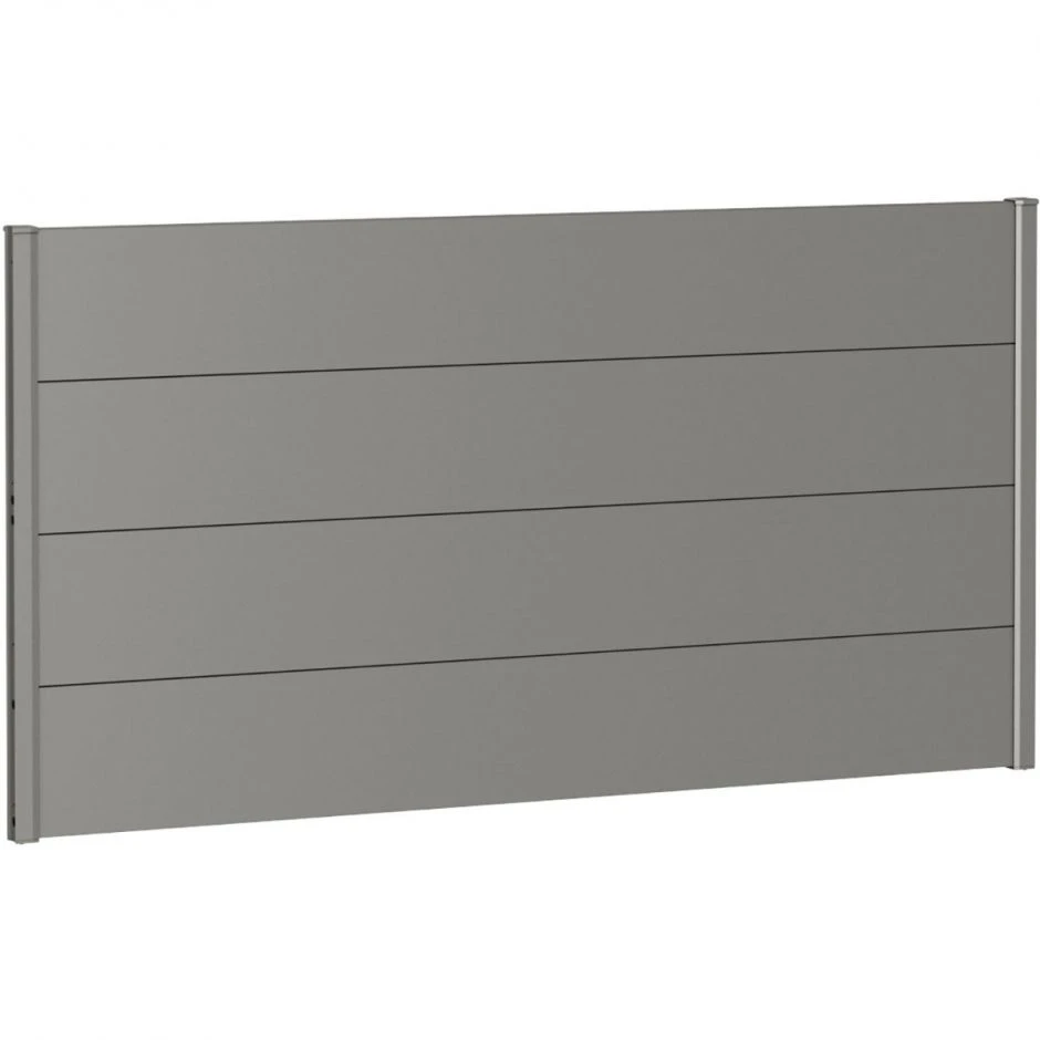 Biohort Sichtschutzzaun Wandpaneel Ohne Acrylglas Quarzgrau-metallic – Bild 10