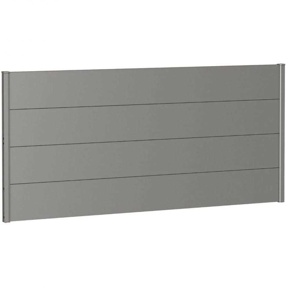 Biohort Sichtschutzzaun Wandpaneel Ohne Acrylglas Quarzgrau-metallic – Bild 9