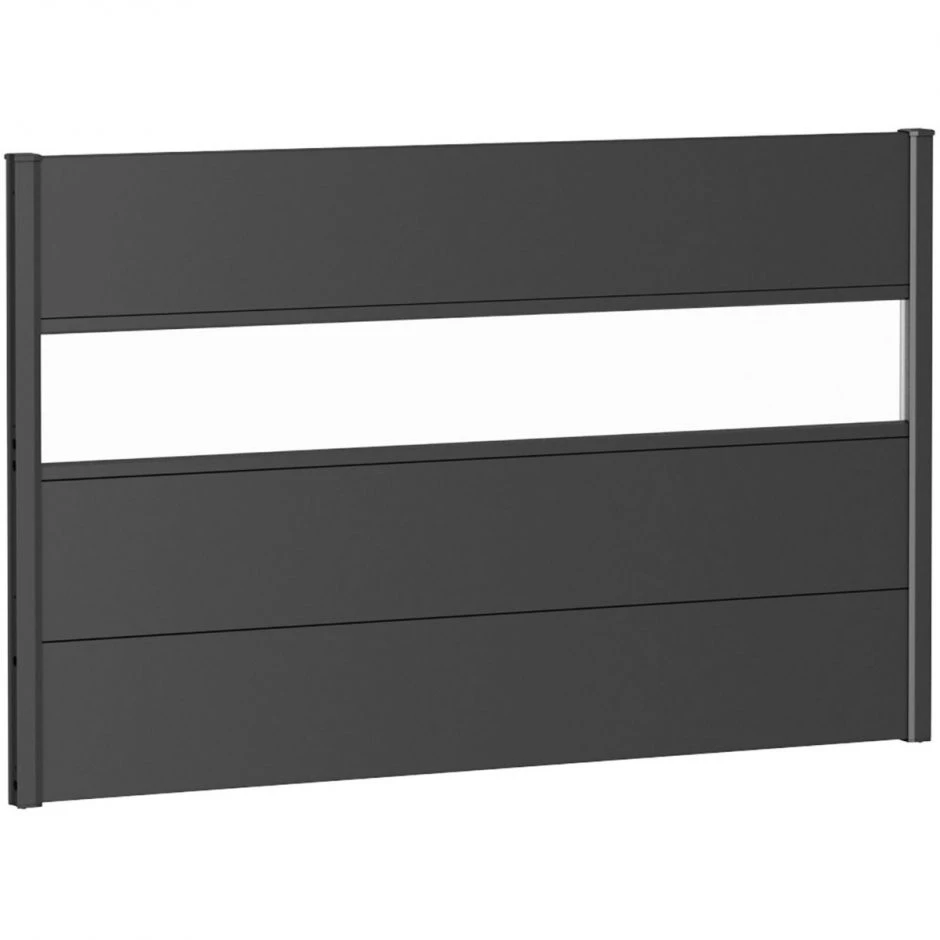 Biohort Sichtschutzzaun Wandpaneel Mit Acrylglas Dunkelgrau-metallic – Bild 11