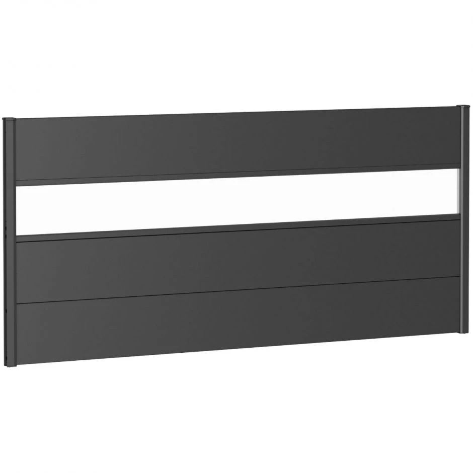 Biohort Sichtschutzzaun Wandpaneel Mit Acrylglas Dunkelgrau-metallic – Bild 9