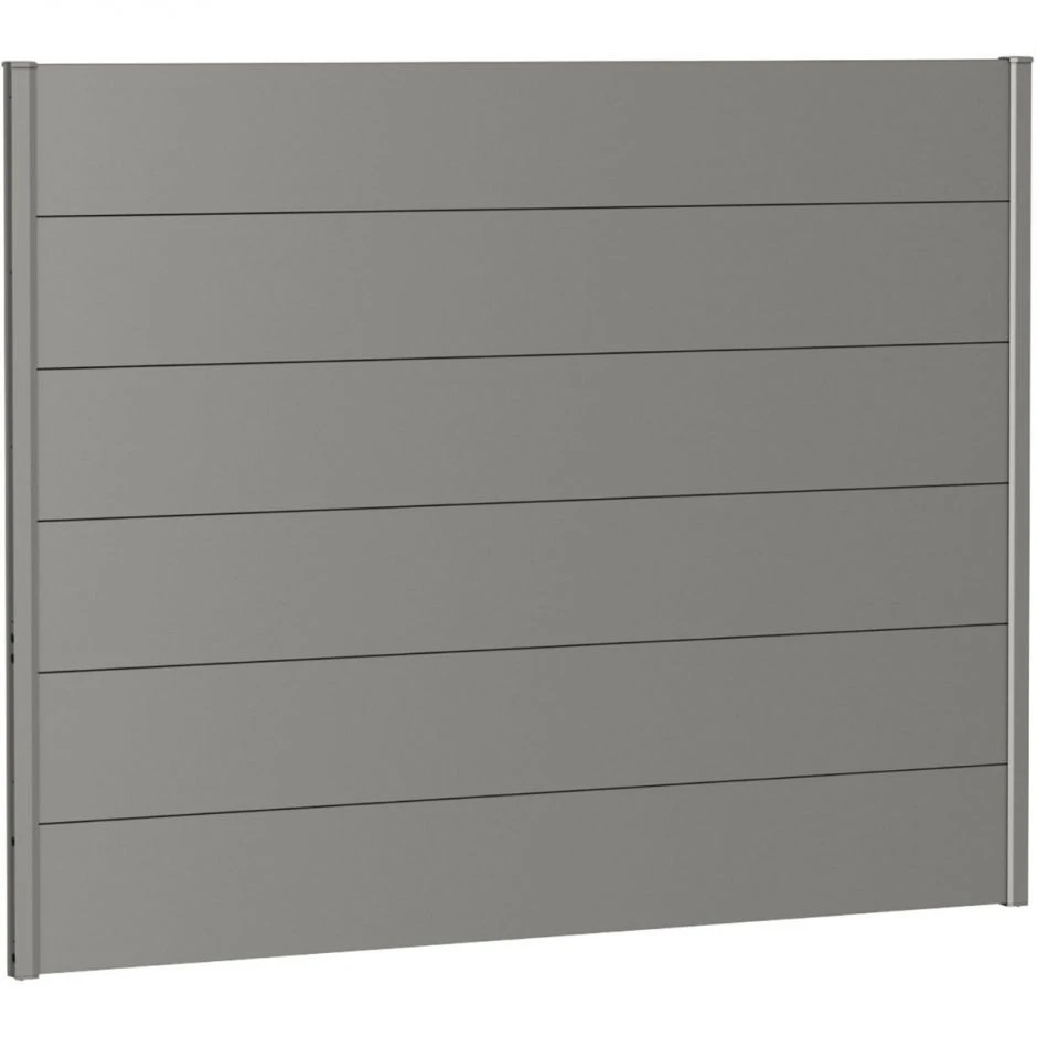 Biohort Sichtschutzzaun Wandpaneel Ohne Acrylglas Quarzgrau-metallic – Bild 6