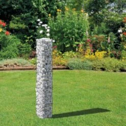 Bellissa Gabionensäule Eckig 20x20cm, 2-teilig Steingabionen