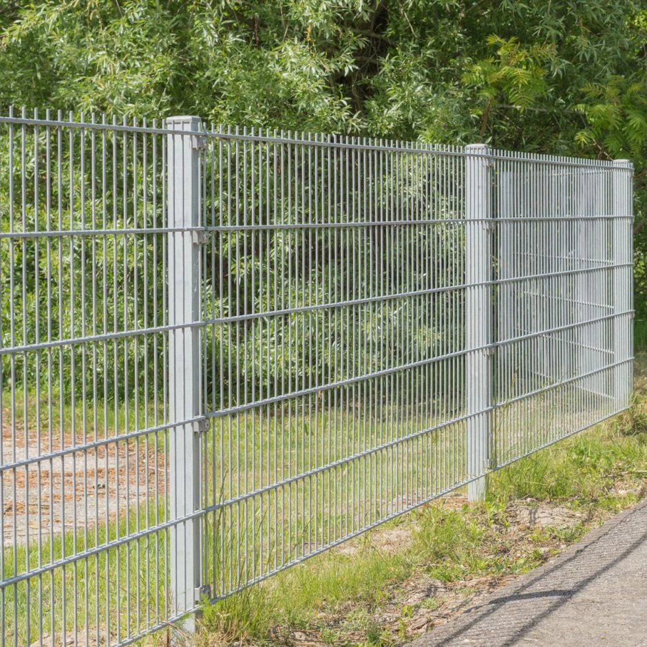 Doppelstabmattenzaun Rundum-sorglos-Paket Zink â Bild 2
