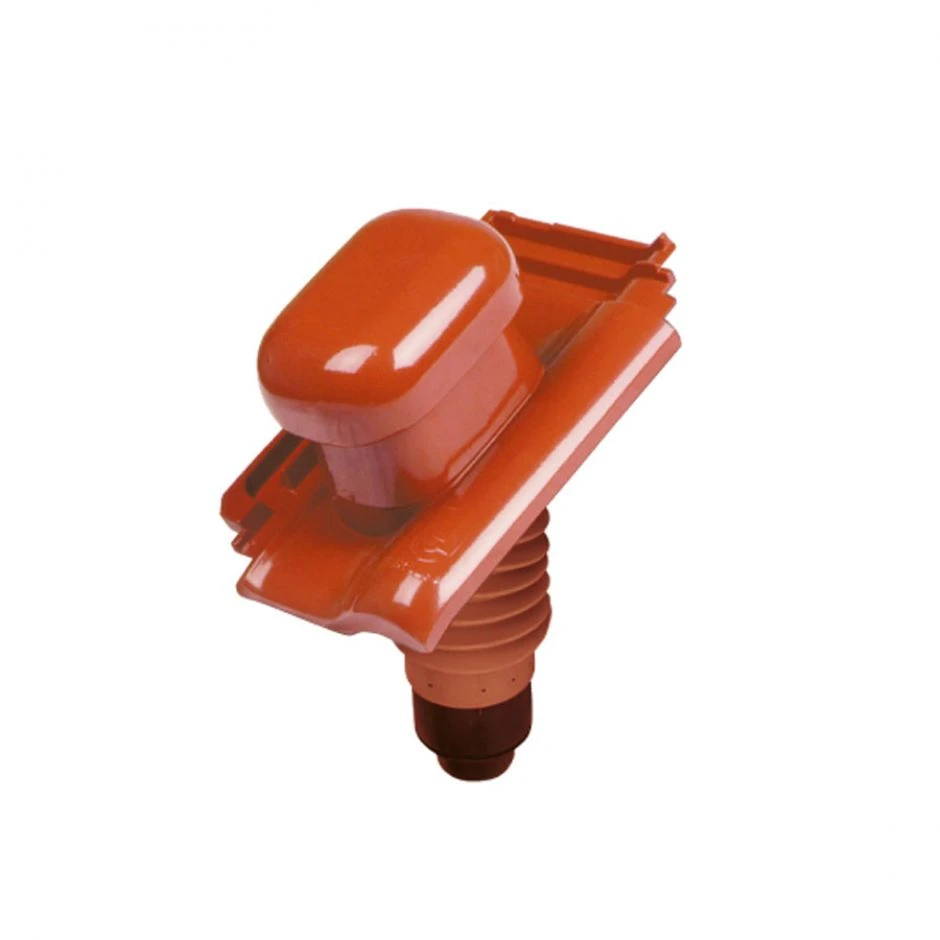 Erlus E58 SL Alu-Sanlüfter Rot/rot Engobiert Dachziegel Dachentlüftung