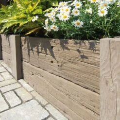 KANN Eckpfosten LogBorder Antik-braun