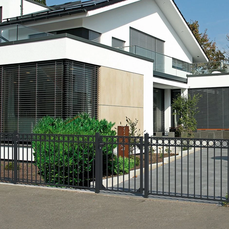 Alberts Anschlagpfosten FĂŒr Einzeltore Bordeaux/Chaussee/Circle Matt Schwarz â Bild 3