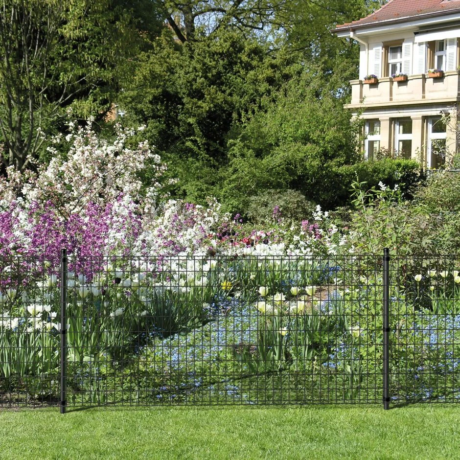 Alberts Schweißgitterzaun Set Fix-Clip Pro® Anthrazit-metallic – Bild 4