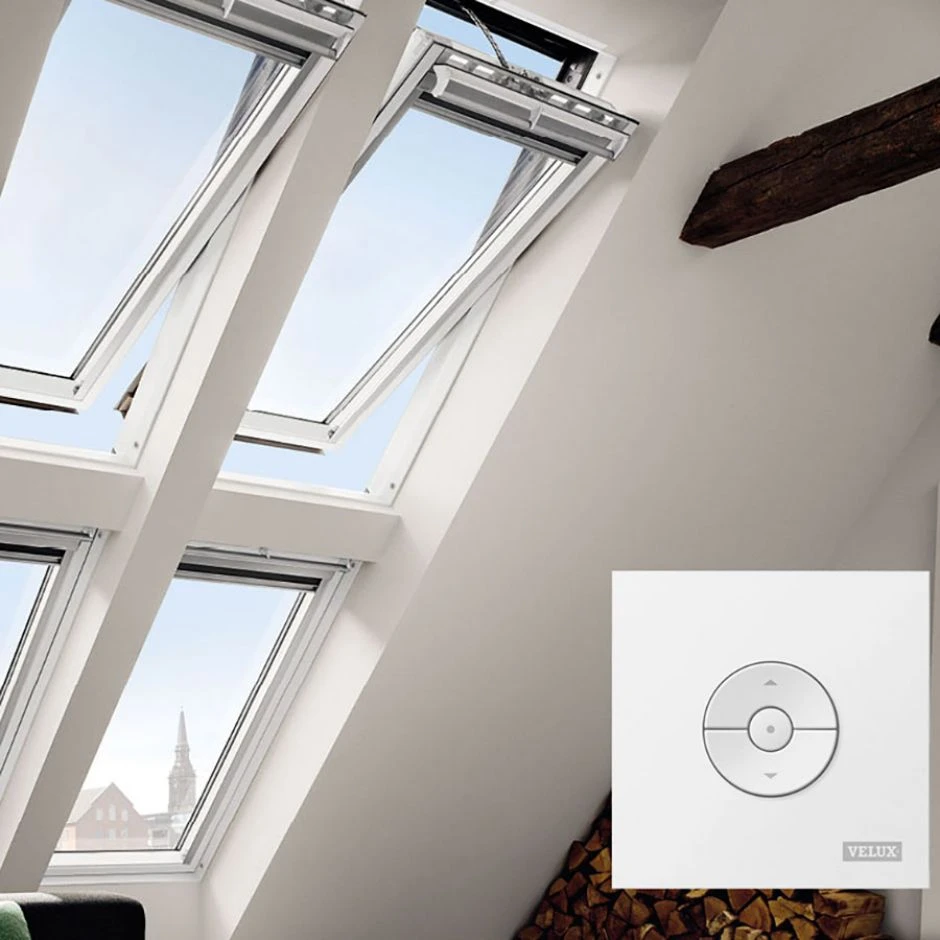VELUX INTEGRA® Elektro Dachfenster GGU 007021 Schwingfenster Kunststoff THERMO Fenster