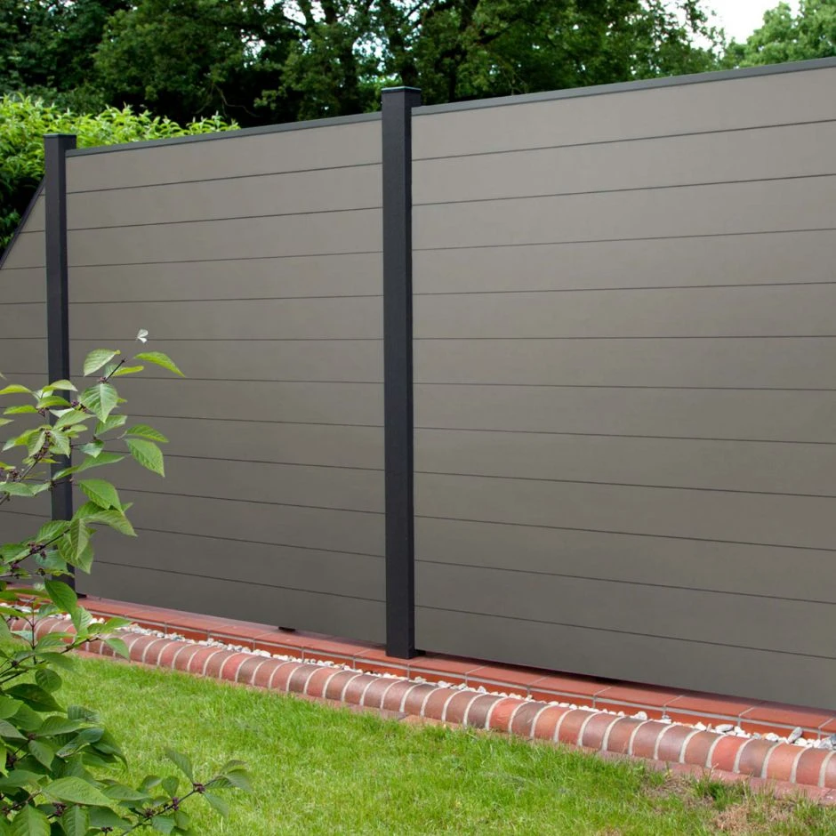 GroJa Solid Steckzaun Set Grau – Bild 2