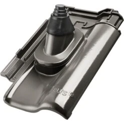 Erlus E58 SL Alu-Antennendurchgang Anthrazit Dachziegel