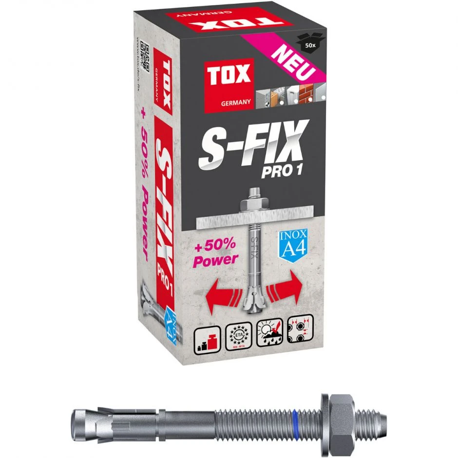 TOX Bolzenanker S-Fix Pro 1 A4 Edelstahl â Bild 5