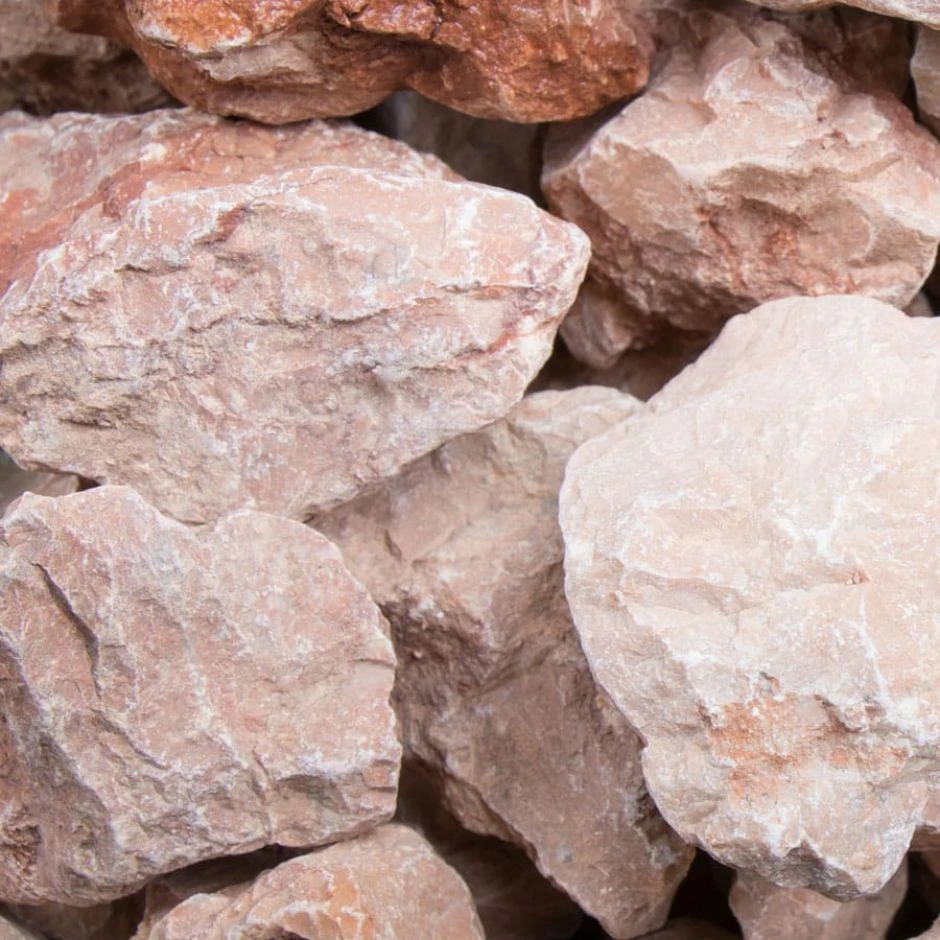 Bruchsteine Marmor Orange