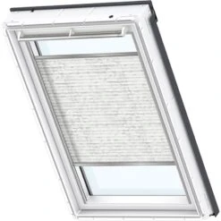 VELUX Plissee Dekor Klassik Weiß 1256 Faltstore