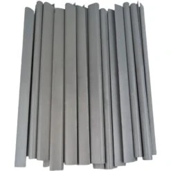 Sichtschutzstreifen Doppelstabzaun Klemmschiene Grau