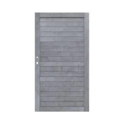 TraumGarten Sichtschutzzaun Holz NEO Grau Tor