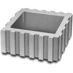 EHL Pflanzstein Eckig Rasterflor Anthrazit Mauerstein