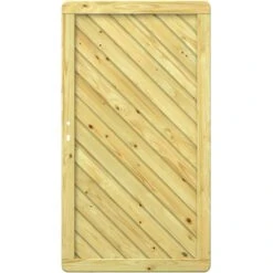 TraumGarten Sichtschutzzaun GADA Holz Tor Mit Schlossbohrungen