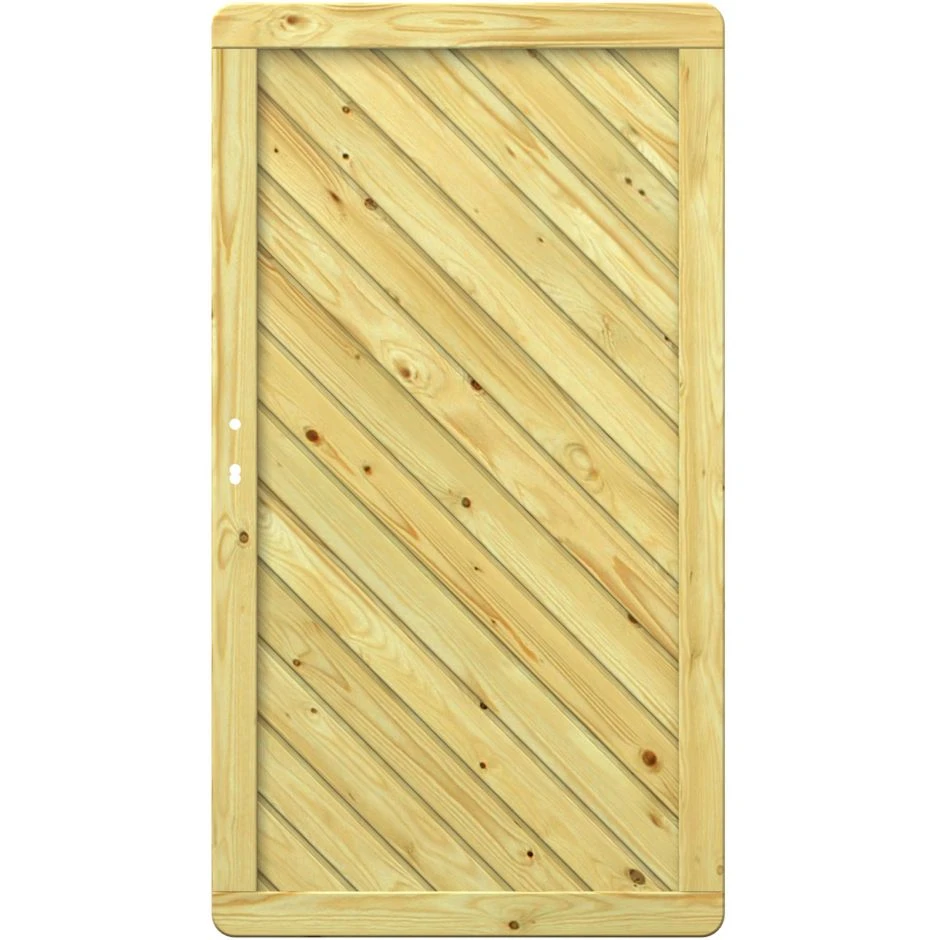 TraumGarten Sichtschutzzaun GADA Holz Tor Mit Schlossbohrungen