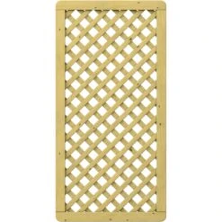 TraumGarten Sichtschutzzaun GADA Holz Mit Diagonalrankgitter