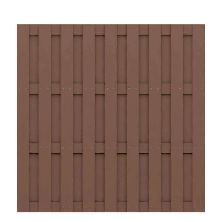 TraumGarten Sichtschutzzaun JUMBO WPC Braun