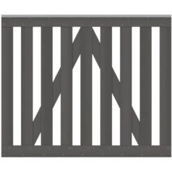 TraumGarten Gartentor WPC RAJA Anthrazit