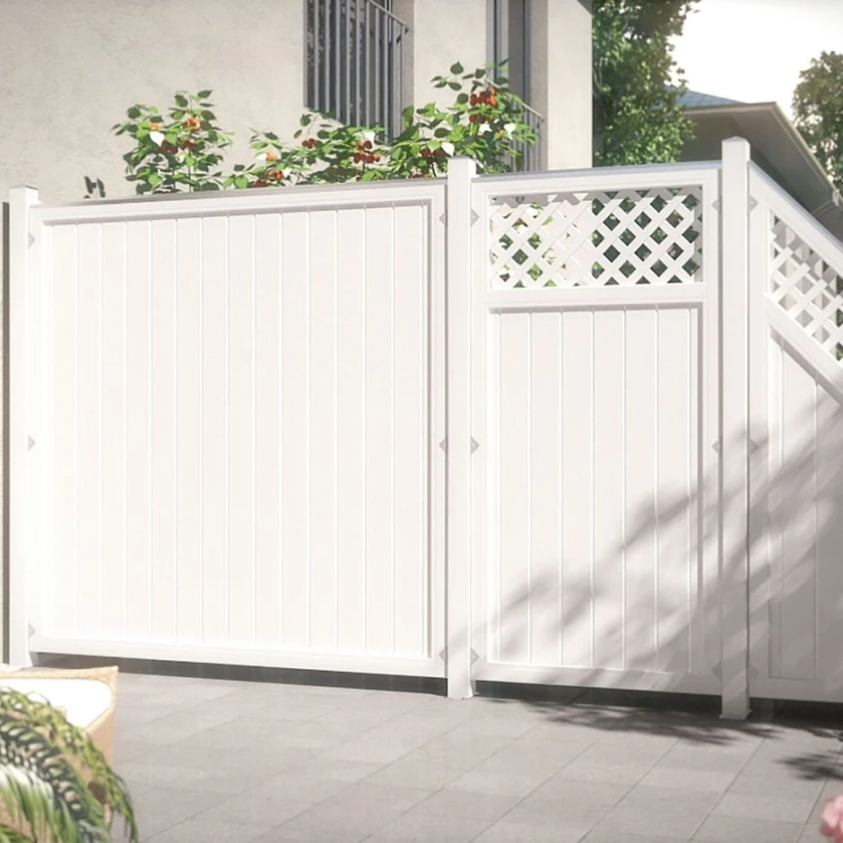 TraumGarten Sichtschutzzaun LONGLIFE RIVA Weiß – Bild 3