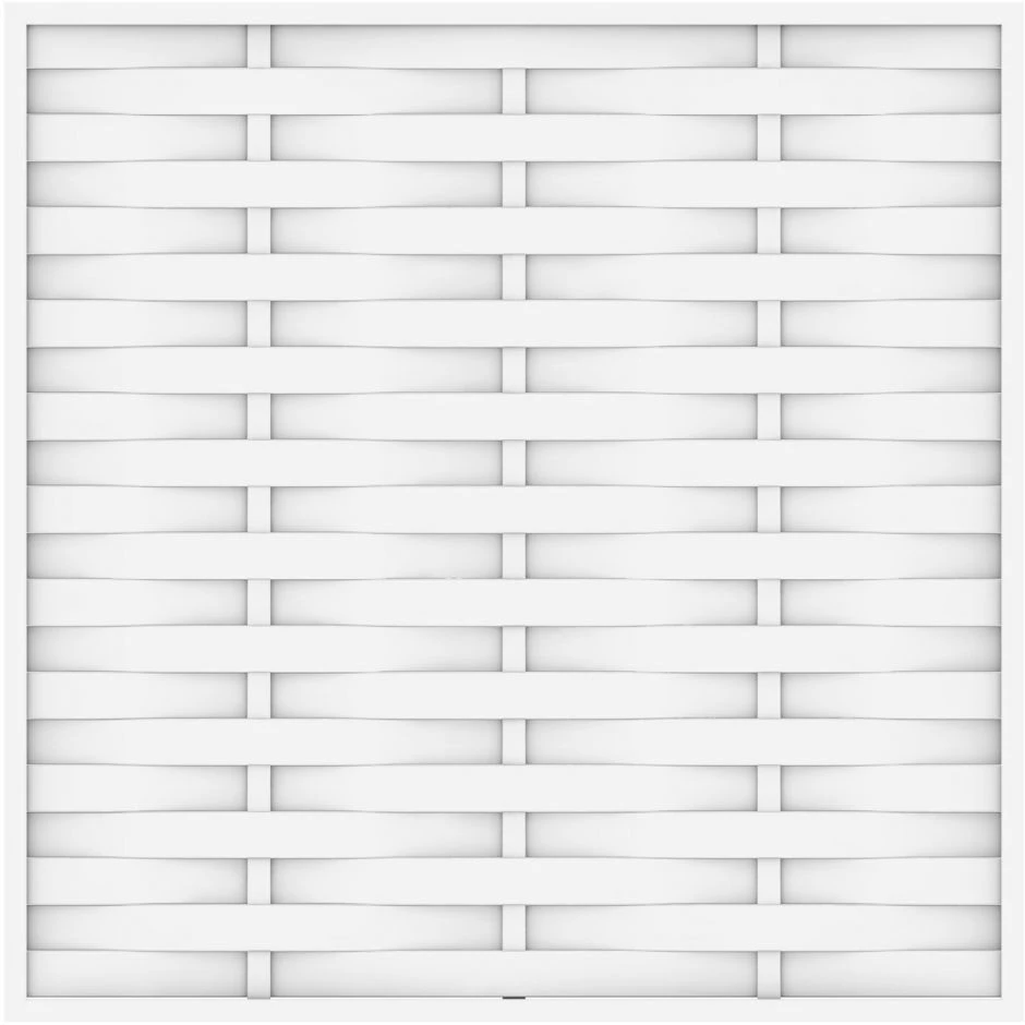 TraumGarten Sichtschutzzaun LONGLIFE ROMO Weiß