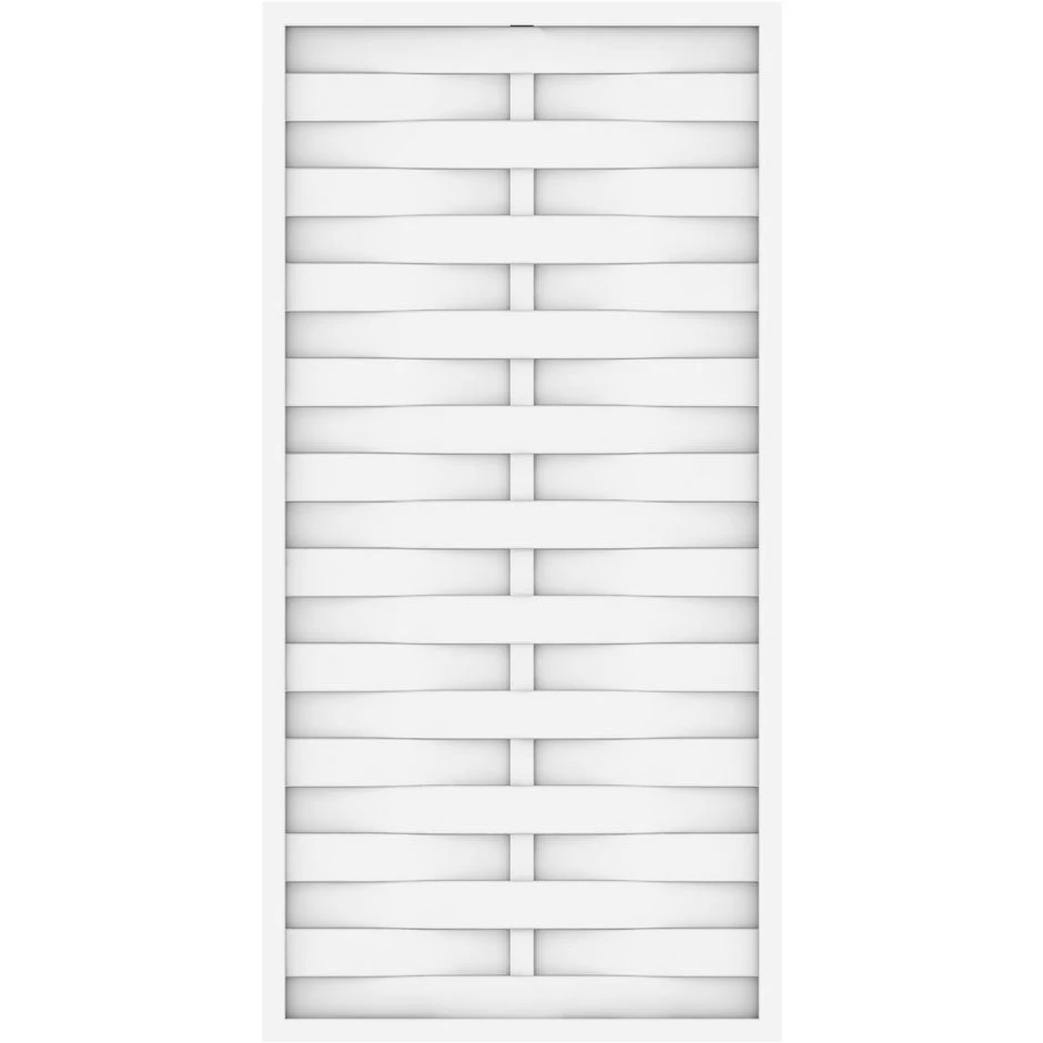 TraumGarten Sichtschutzzaun LONGLIFE ROMO Weiß – Bild 3