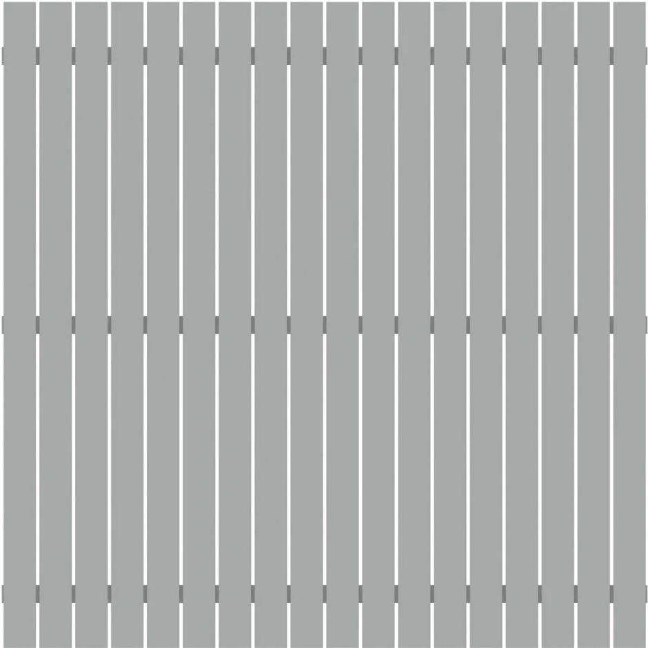 TraumGarten Sichtschutzzaun SQUADRA Alu Silber