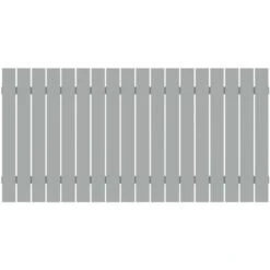 TraumGarten Gartenzaun SQUADRA Alu Silber Metallzaun