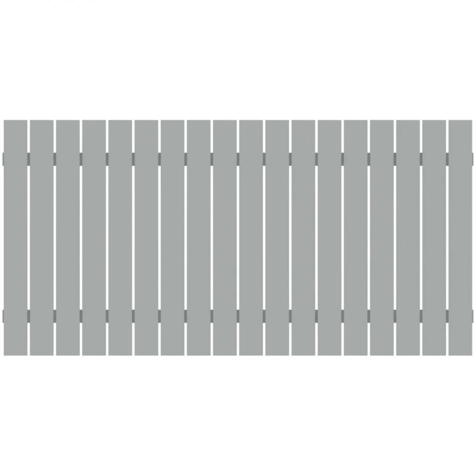 TraumGarten Gartenzaun SQUADRA Alu Silber Metallzaun