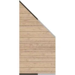 TraumGarten Sichtschutzzaun SYSTEM WPC CLASSIC Anschluss Sand