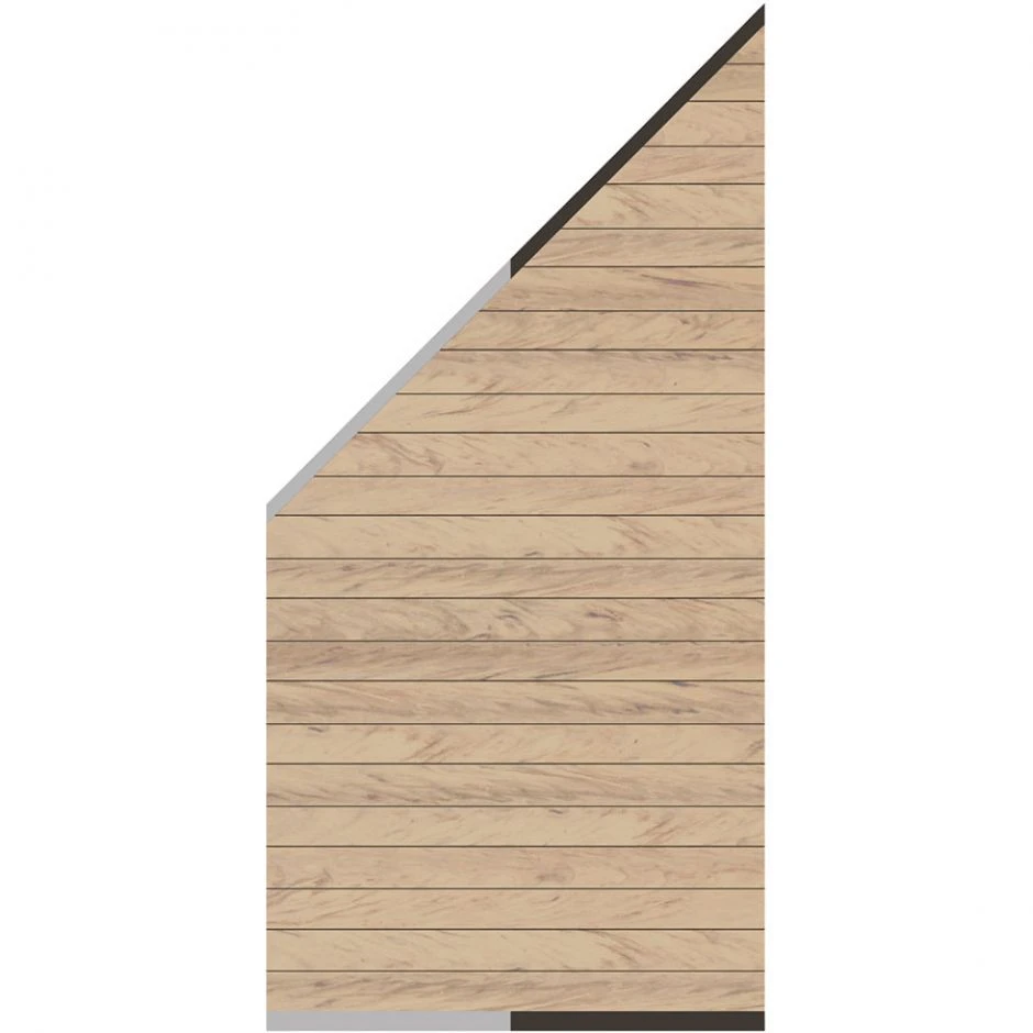 TraumGarten Sichtschutzzaun SYSTEM WPC CLASSIC Anschluss Sand â Bild 2