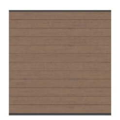 TraumGarten Sichtschutzzaun SYSTEM WPC CLASSIC Zaunfeld-Set Mandel/Anthrazit