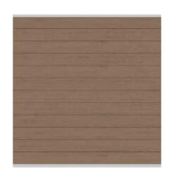 TraumGarten Sichtschutzzaun SYSTEM WPC CLASSIC Zaunfeld-Set Mandel/Silber