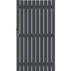 TraumGarten Alu-Tor Sichtschutzzaun SQUADRA Anthrazit