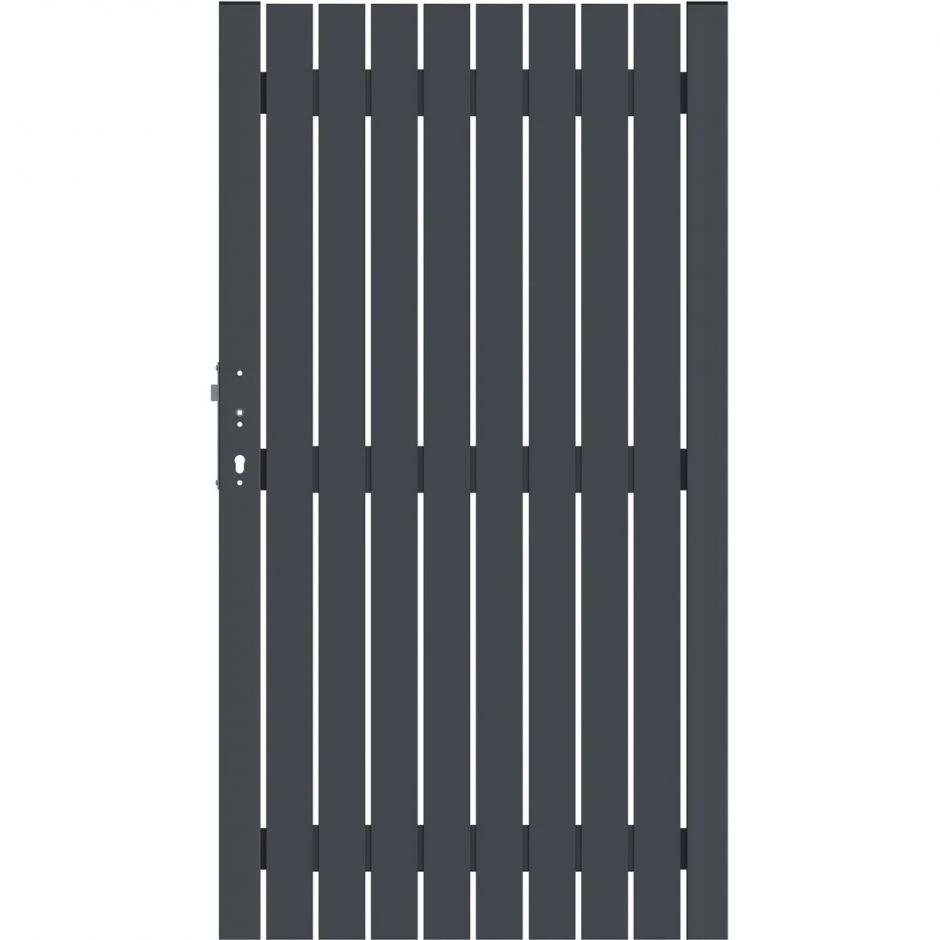 TraumGarten Alu-Tor Sichtschutzzaun SQUADRA Anthrazit