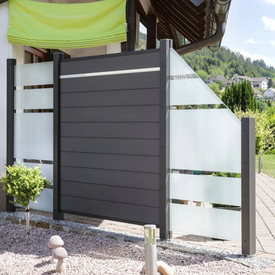 TraumGarten Glassichtschutz SYSTEM GLAS ALPHA Anschluss – Bild 7