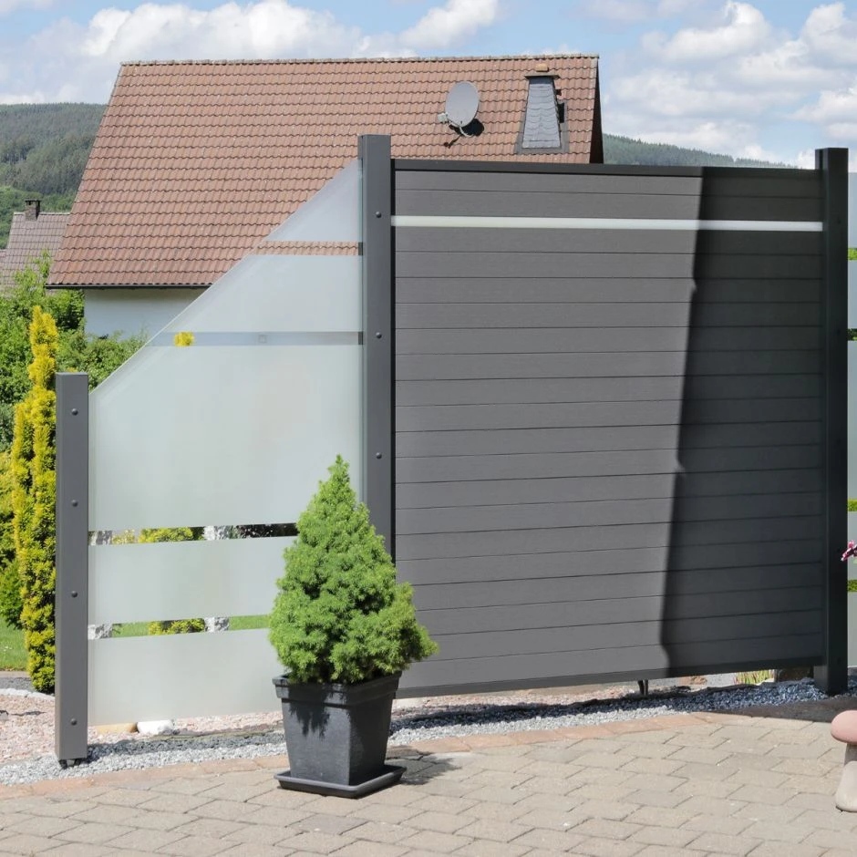 TraumGarten Glassichtschutz SYSTEM GLAS ALPHA Anschluss – Bild 6