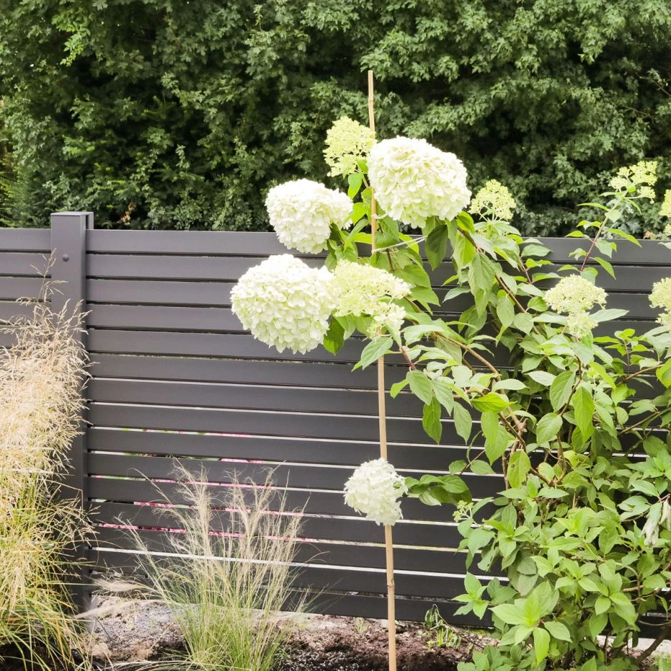 TraumGarten Gartenzaun SYSTEM Rhombus Anthrazit – Bild 14