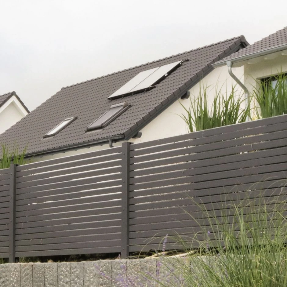 TraumGarten Gartenzaun SYSTEM Rhombus Anthrazit – Bild 18