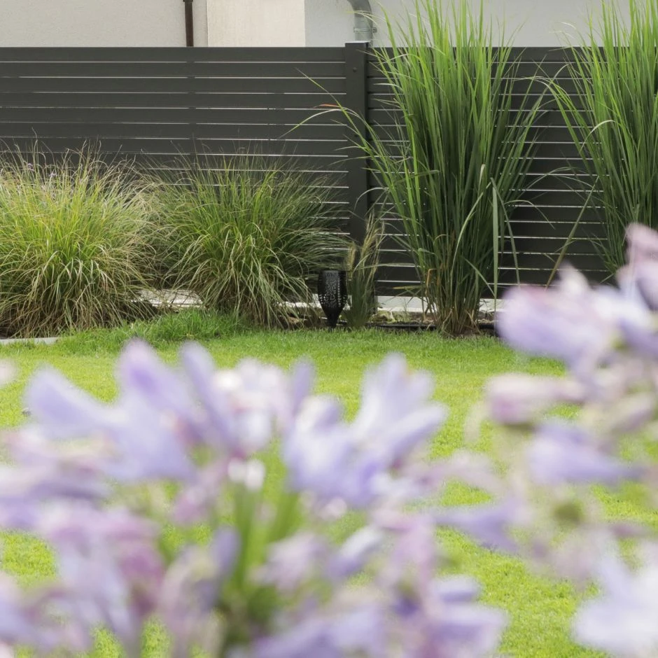 TraumGarten Gartenzaun SYSTEM Rhombus Anthrazit – Bild 19