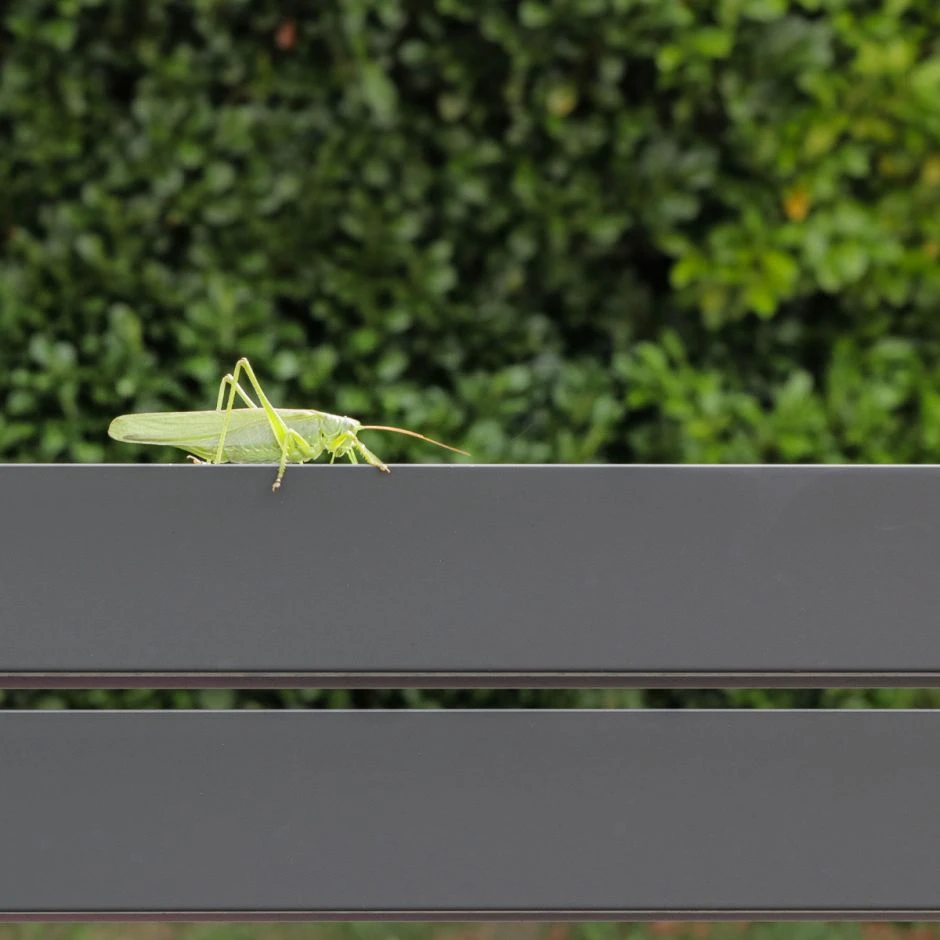 TraumGarten Gartenzaun SYSTEM Rhombus Anthrazit – Bild 7