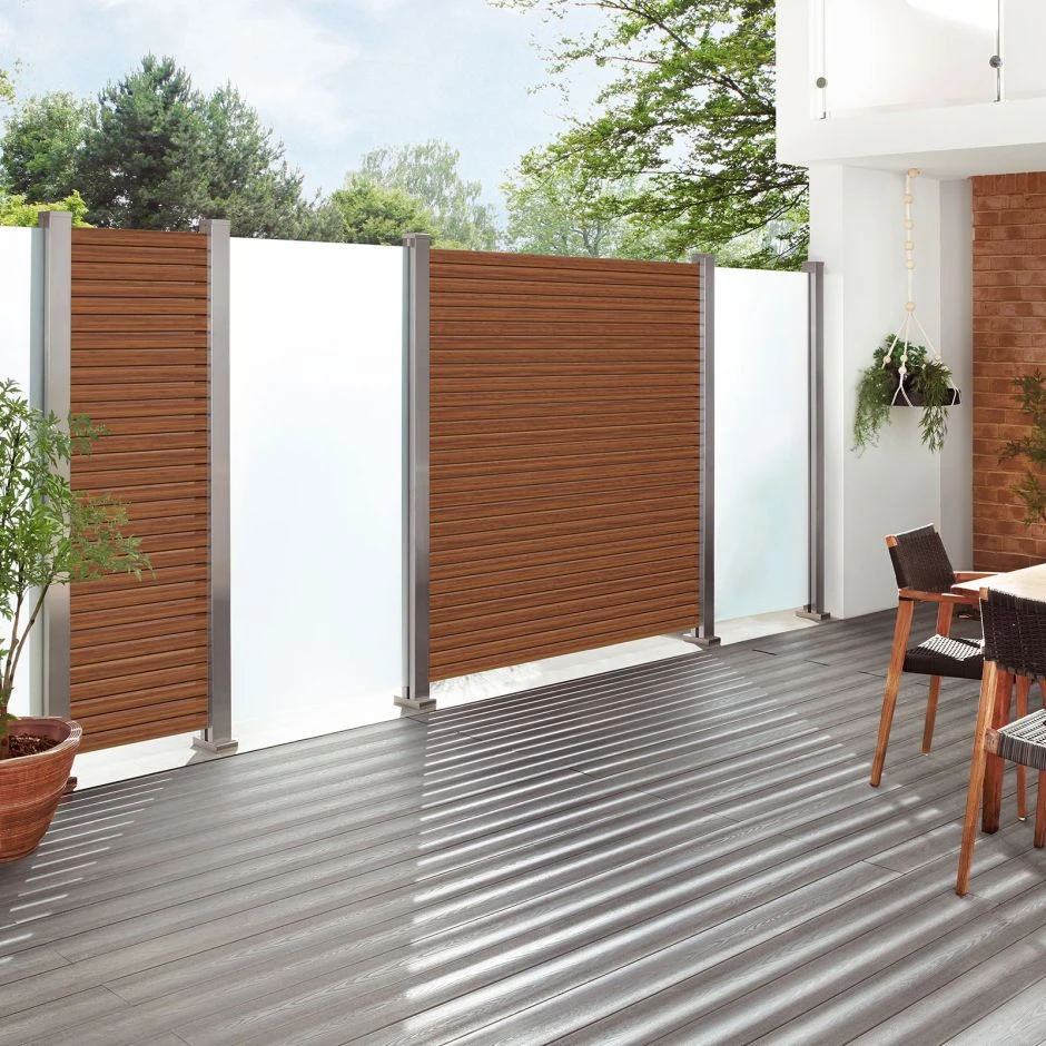 TraumGarten Sichtschutzzaun SYSTEM Rhombus Bambus – Bild 6