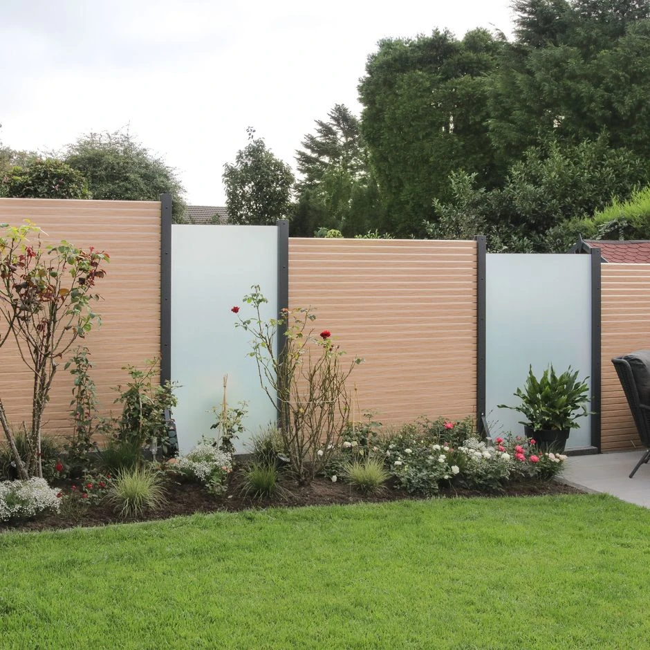 TraumGarten Sichtschutzzaun SYSTEM Rhombus Lärche – Bild 6